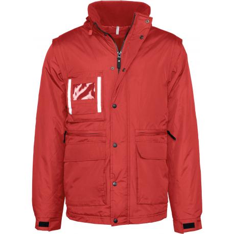 Parka workwear con mangas amovibles