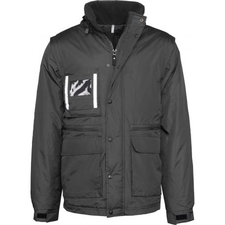 Parka workwear con mangas amovibles