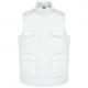 : chaleco polialgodón multibolsillos acolchado - unisex Ref.TTWK607-BLANCO