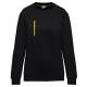 Sudadera day to day con bolsillo de cremallera contrastada Ref.TTWK403-AMARILLO NEGRO