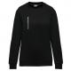 Sudadera daytoday con bolsillo a zip contraste - unisex Ref.TTWK403-NEGRO/PLATEADO