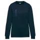 Sudadera day to day con bolsillo de cremallera contrastada Ref.TTWK403-AZUL MARINO/AZUL REAL