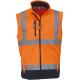 Chaleco softshell alta visibilidad Ref.TTYHV006-HOLA VIS NARANJA/MARINA