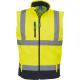 Chaleco softshell alta visibilidad Ref.TTYHV006-HOLA VIS AMARILLO/MARINA