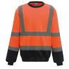 Sudadera alta visibilidad cuello redondo