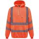 Sudadera alta visibilidad capucha Ref.TTYHVK05-HOLA VIS NARANJA