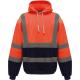 Sudadera alta visibilidad capucha Ref.TTYHVK05-HOLA VIS NARANJA/MARINA