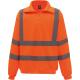 Sudadera alta visibilidad 1/4 cremallera Ref.TTYHVK06-HOLA VIS NARANJA