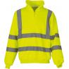 Sudadera alta visibilidad 1/4 cremallera