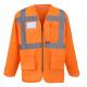 Chaqueta hi-vis (alta visibilidad) Ref.TTYHVJ800-HOLA VIS NARANJA