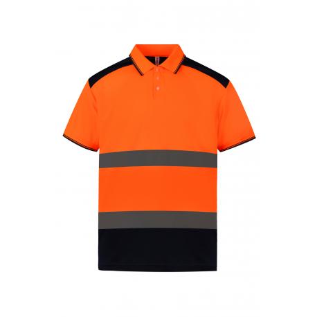 Polo hi-vis (alta visibilidad) bicolor