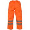 Pantalón hi-vis (alta visibilidad) soft flex transpirable para lluvia