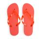 Chanclas de playa con suela de confortable PE y tiras en PVC translúcido KALAY Ref.RZS8150-ROJO