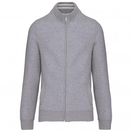 Chaqueta de felpa con cremallera hombre