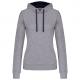 Sudadera capucha contrastada mujer Ref.TTK465-OXFORD GRAY/NAVY