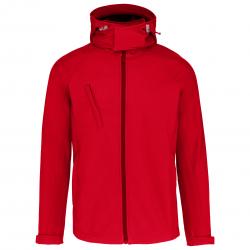 Chaqueta softshell con capucha extraible hombre