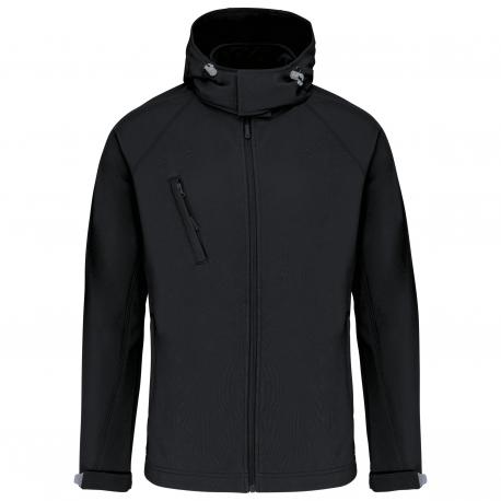 Chaqueta softshell con capucha extraíble hombre