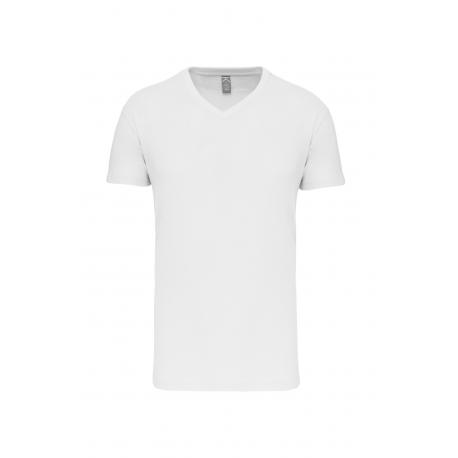 Camiseta bio con cuello de pico hombre 150g/m2