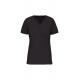 Camiseta bio de cuello de pico mujer 150g/m2 Ref.TTK3029IC-GRIS OSCURO