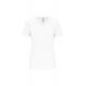 Camiseta bio de cuello de pico mujer 150g/m2 Ref.TTK3029IC-BLANCO
