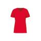 Camiseta bio de cuello de pico mujer 150g/m2 Ref.TTK3029IC-RED