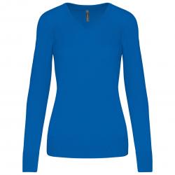 Jersey cuello de pico mujer
