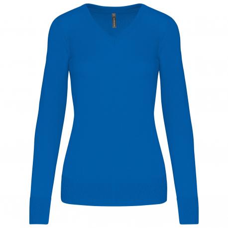 Jersey cuello de pico mujer