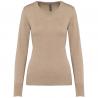Jersey cuello de pico mujer