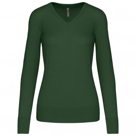 Jersey cuello de pico mujer
