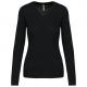 Jersey cuello de pico mujer Ref.TTK966-NEGRO