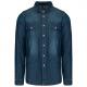 Camisa denim manga larga hombre Ref.TTK519-JEAN AZUL