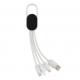 Cable 4 en 1 con clip Ref.XDP30207-BLANCO 