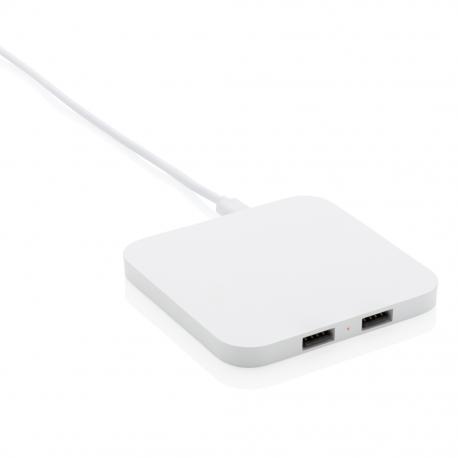 Cargador inalámbrico 10W con entradas USB