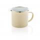 Taza de acero al carbono vintage 350ml Ref.XDP43235-BLANCO 