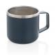 Taza de campamento de acero inoxidable 350ml Ref.XDP43244-AZUL 