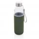 Botella de vidrio con funda de neopreno 500ml Ref.XDP43343-VERDE 