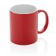 Taza básica de cerámica diseño clásico 350ml Ref.XDP43401-ROJO 