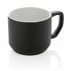 Taza promocional de cerámica moderna 350ml Ref.XDP43404-NEGRO/BLANCO 