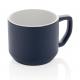 Taza promocional de cerámica moderna 350ml Ref.XDP43404-AZUL MARINO 