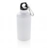 Botella de aluminio reutilizable con mosquetón 400ml