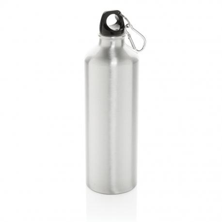 Botella de agua XL de aluminio con mosquetón 750ml