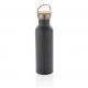 Botella moderna de acero con tapa de bambú 700ml Ref.XDP43683-GRIS 