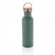 Botella moderna de acero con tapa de bambú 700ml Ref.XDP43683-VERDE 