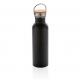 Botella moderna de acero con tapa de bambú 700ml Ref.XDP43683-NEGRO 