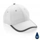 Gorra de algodón cepillado 6 paneles Impact AWARE™ Ref.XDP45336-BLANCO 