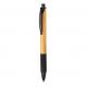 Bolígrafo de bambú & paja de trigo Ref.XDP61053-NEGRO 