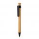 Bolígrafo de bambú con clip de trigo Ref.XDP61054-NEGRO 