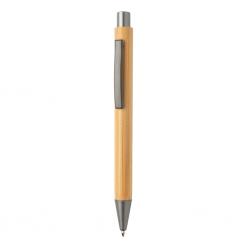 Bolígrafo fino de bambú de diseño