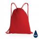 Mochila de algodón reciclado 145gr Impact AWARE ™ Ref.XDP76263-ROJO 
