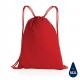 Mochila de algodón reciclado 145gr Impact AWARE ™ Ref.XDP76263-ROJO 